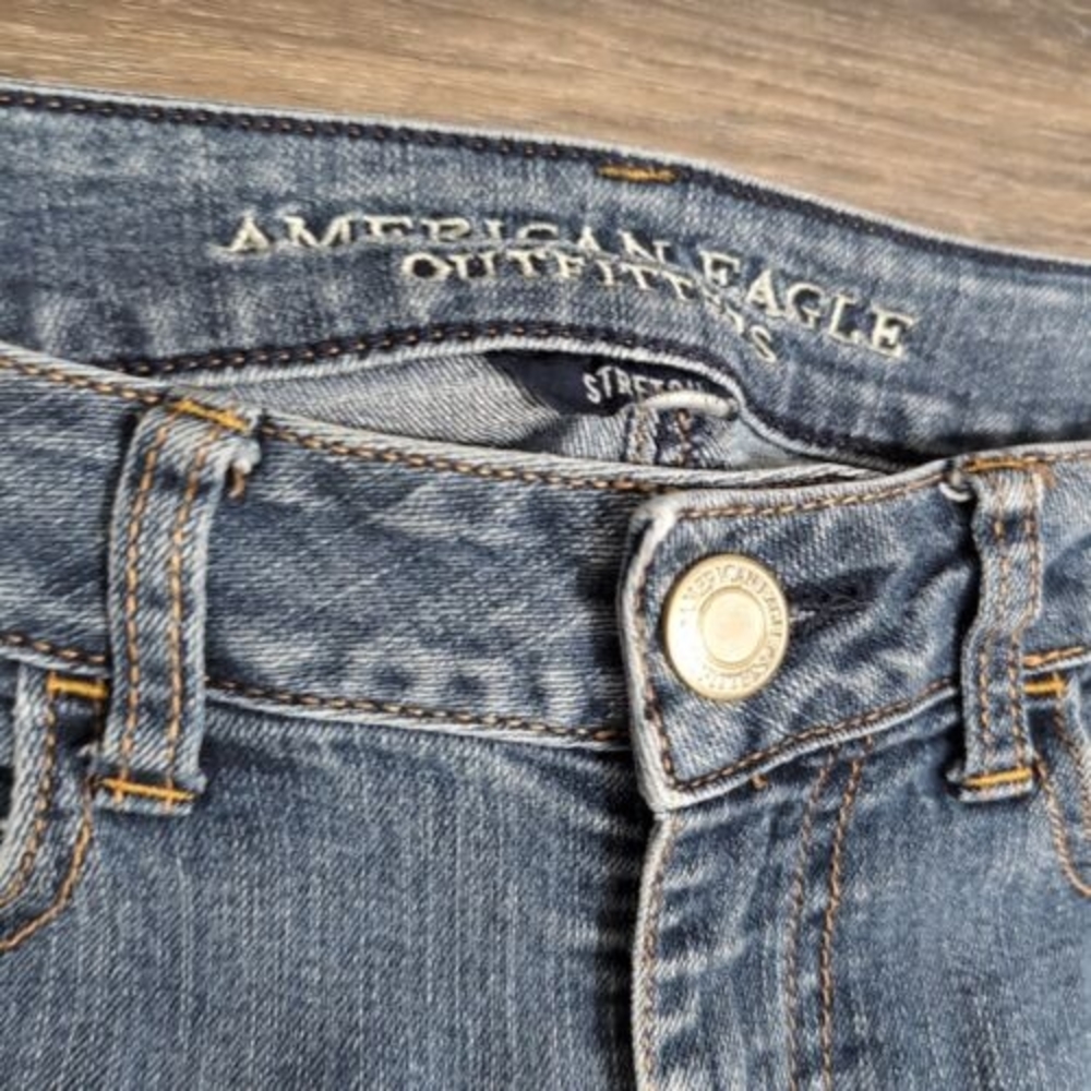 American Eagle Jeans Women 6 Blue Jegging Skinny Low Rise Denim Stretch Pants 4S